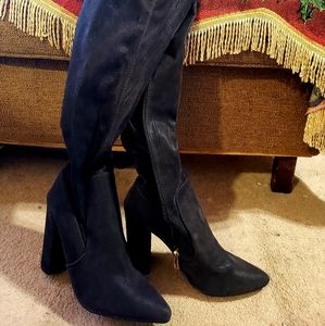 Thigh high heel boots